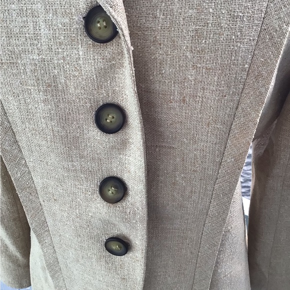 Valentino Boutique Tessuto Cloth 4 Button Blazer Jacket Vintage Size 12 Italy - Picture 4 of 16